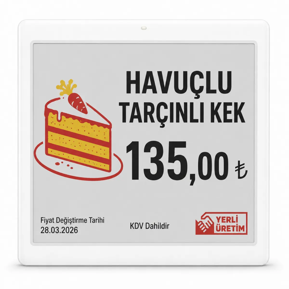 5.80" Elektronik Raf Etiketi